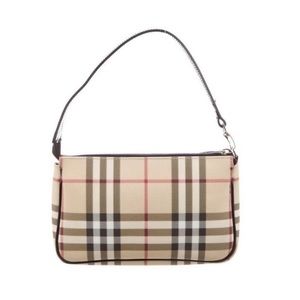 Authentic Burberry House Check Pochette Handbag Shoulder Bag Witb Dustbag